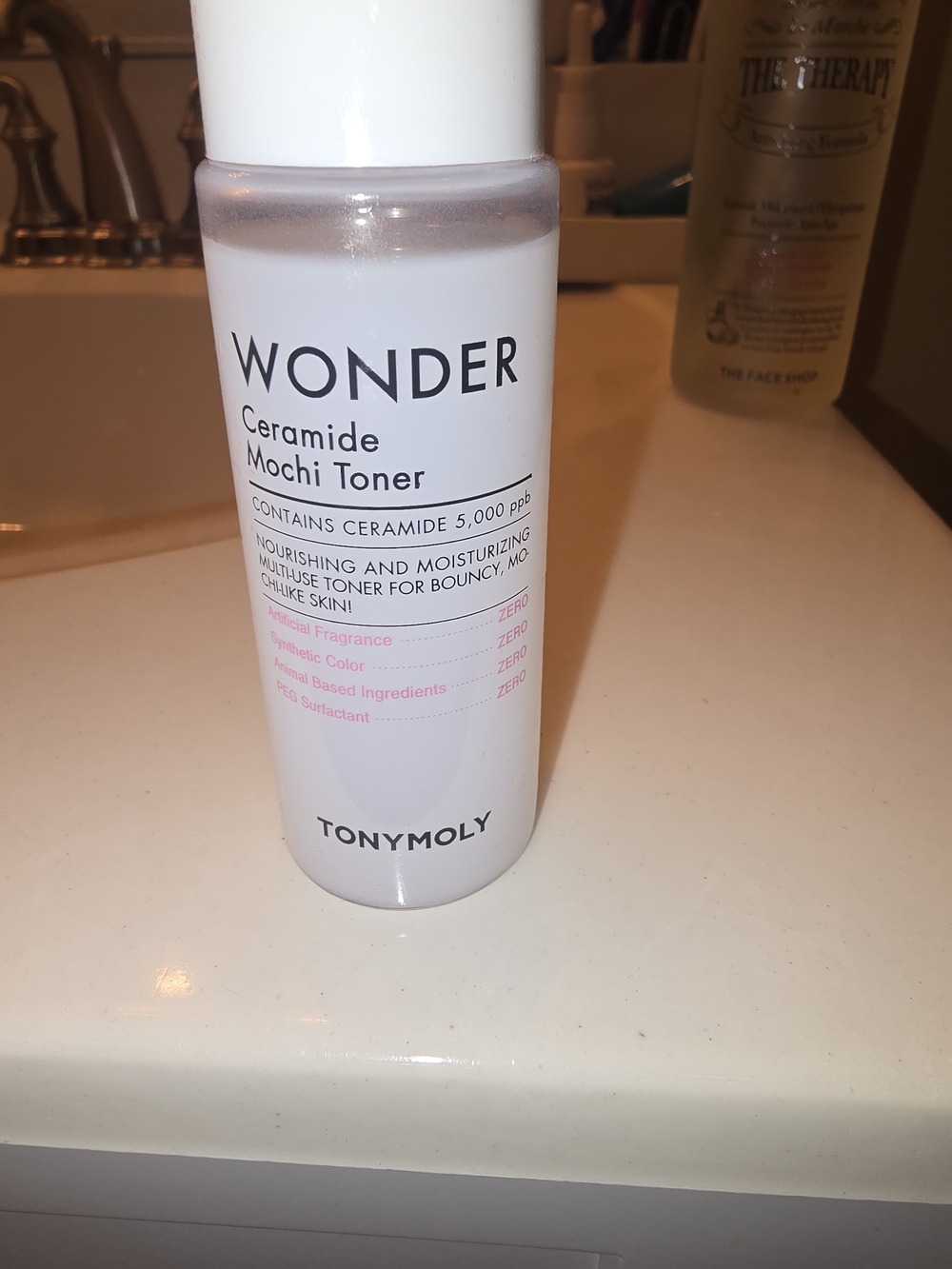 TONYMOLY Wonder Ceramide Mochi Toner — White